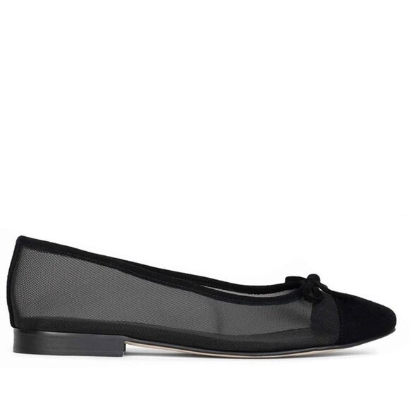 New Jeffrey Campbell Releve Flat in Black mesh ballet slipper - Picture 2 of 10
